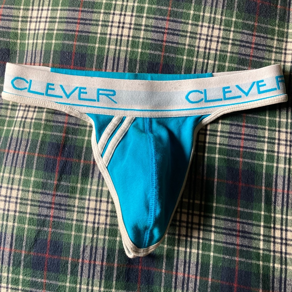 Men's Blue clever Thong medium